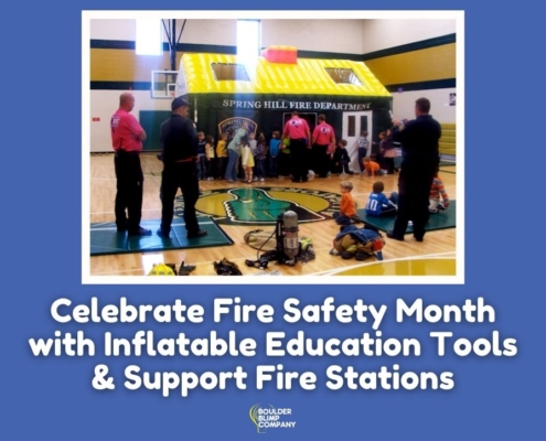 celebrate fire safety month with inflatables