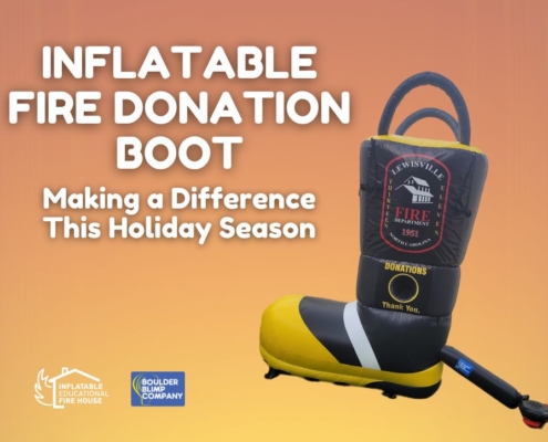 inflatable fire donation boot